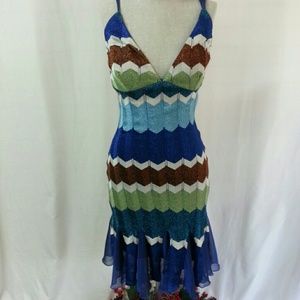 Cache Shimmer Fitted Body Dress